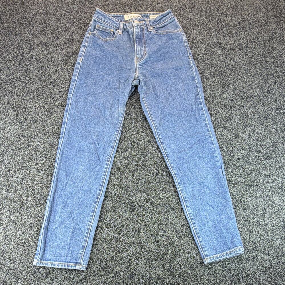 PacSun Mom Jeans Womens Size 23 Blue Wash Straight Leg Denim